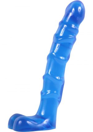 Raging Hard Ons Slim Line Anal Series Ass Play Ballsy Dong 7 Inch Blue