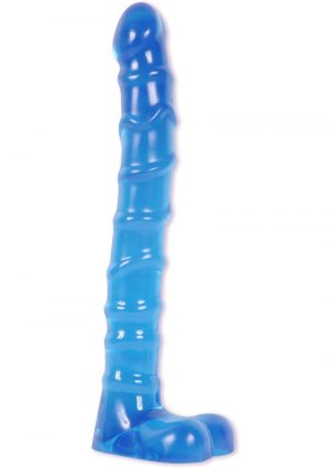 Raging Hard Ons Slim Line Anal Series Ass Play Ballsy Dong 9 Inch Blue