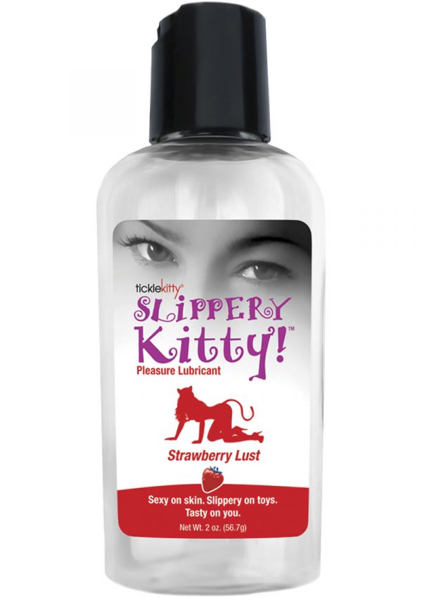 Slippery Kitty Flavored Water Based Lubricant Strawberry 2 Ounce