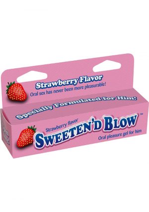 Sweeten D Blow Oral Pleasure Gel Strawberry 1.5 Ounce