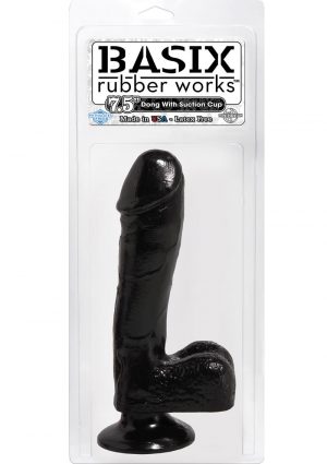 Basix Dong Suction Cup 7.5 Inch Black