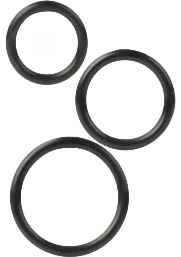 Silicone Support Rings Medium Large And Extra Large Black