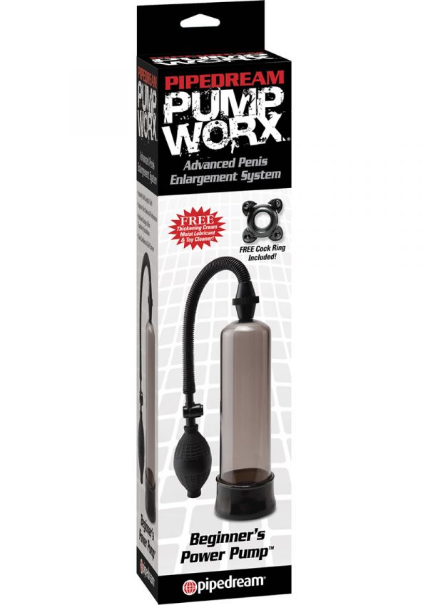 Pump Worx Beginners Power Pump With Cockring Smoke