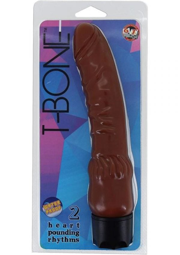 T Bone Vibrator Waterproof Brown