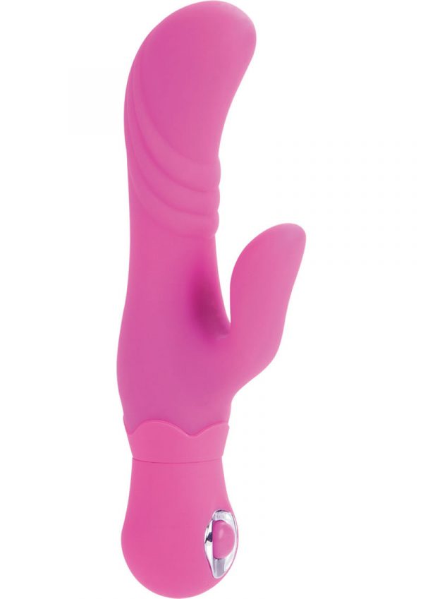 Silicone Thumper G Vibrator Waterproof Pink