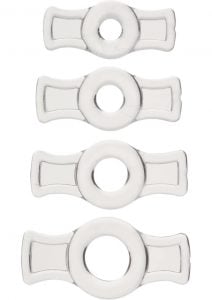 TitanMen Tools Cock Ring Set Clear 4 Each Per Set