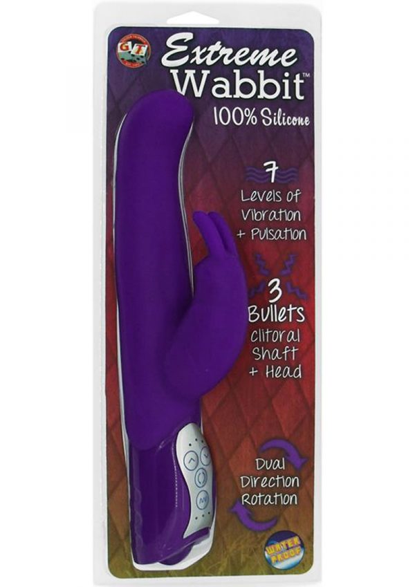 Extreme Wabbit Silicone Rabbit Vibrator Waterproof Lavender