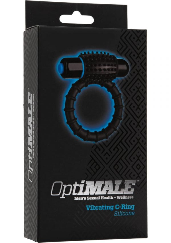 Optimale Silicone Vibrating C-Ring Waterproof Black