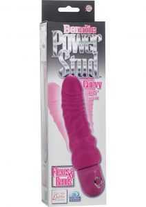 Bendie Power Stud Curvy Realistic Vibrator Waterproof Pink 6.75 Inch