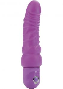 Bendie Power Stud Curvy Realistic Vibrator Waterproof Purple 6.75 Inch