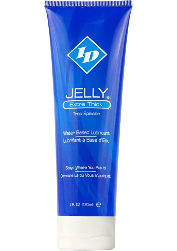 ID Jelly Extra Thick Water Based Lubricant 4 Ounce Travel Tube