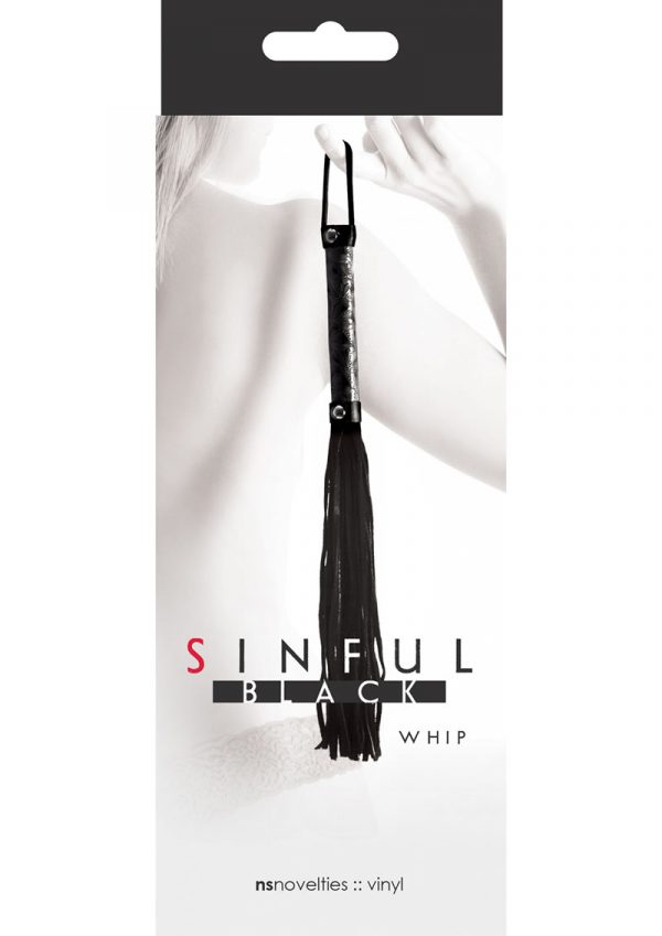 Sinful Whip Flogger Black