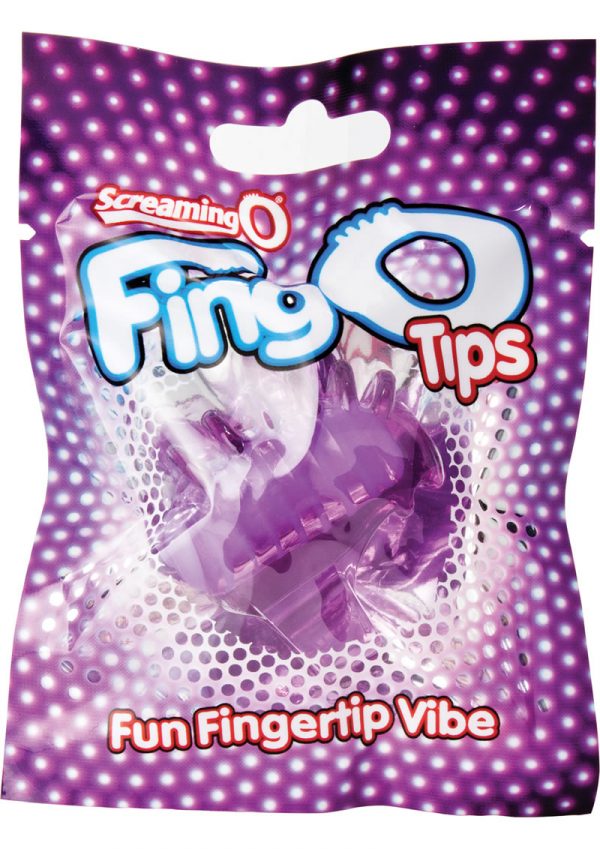 Fing O Tips Silicone Finger Massagers Purple