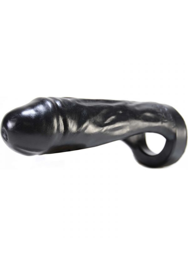 Thug Silicone Double Fucker Strapless Dildo Black 7 Inch