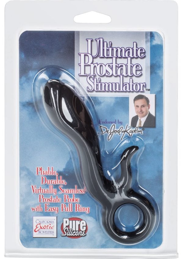 Dr. Kaplan Silicone Ultimate Prostate Stimulator Black 3.5 Inch