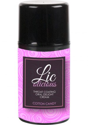Licolicious Throat Coating Oral Delight Cream Cotton Candy 1.7 Ounce
