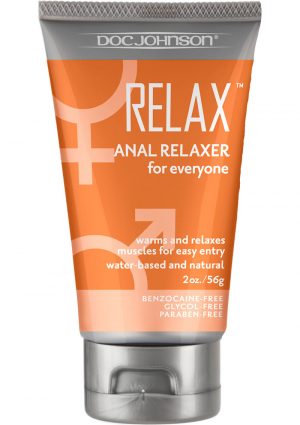 Relax Anal Relaxer For Everyone Waterbased Lubricant 2 Ounce