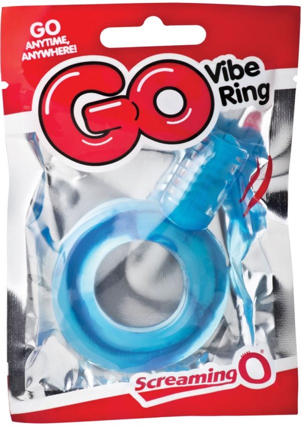 Go Vibe Ring Disposable Cockring Blue
