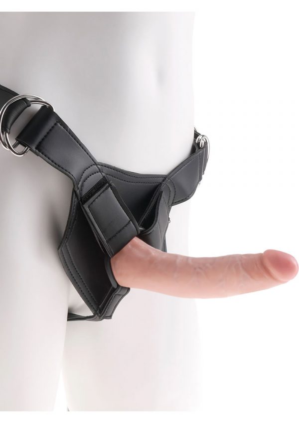 King Cock Strap On Harness With Dildo Flesh 7 Inch