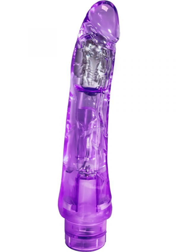 Naturally Yours Mambo Vibe Jelly Realistic Vibrator Waterproof Purple 9 Inch