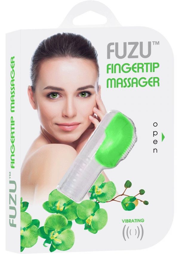 Fuzu Fingertip Massager Silicone Waterproof Neon Green
