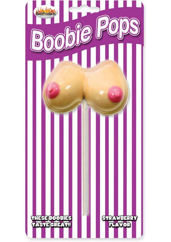 Boobie Pops Lollipop Strawberry