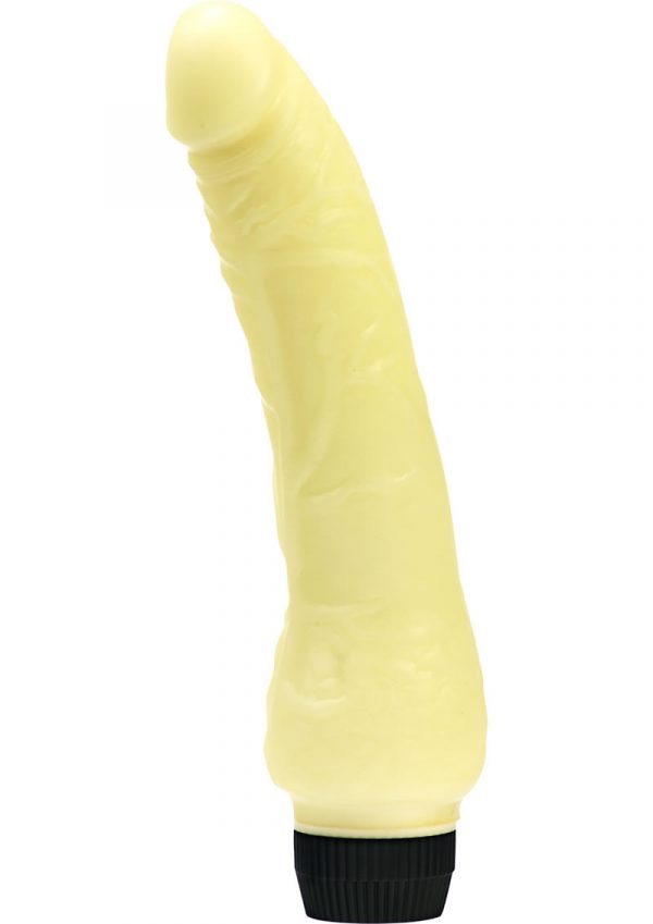 Kinx Zeus 8 Glow In The Dark Realistic Vibrator Yellow 8 Inch