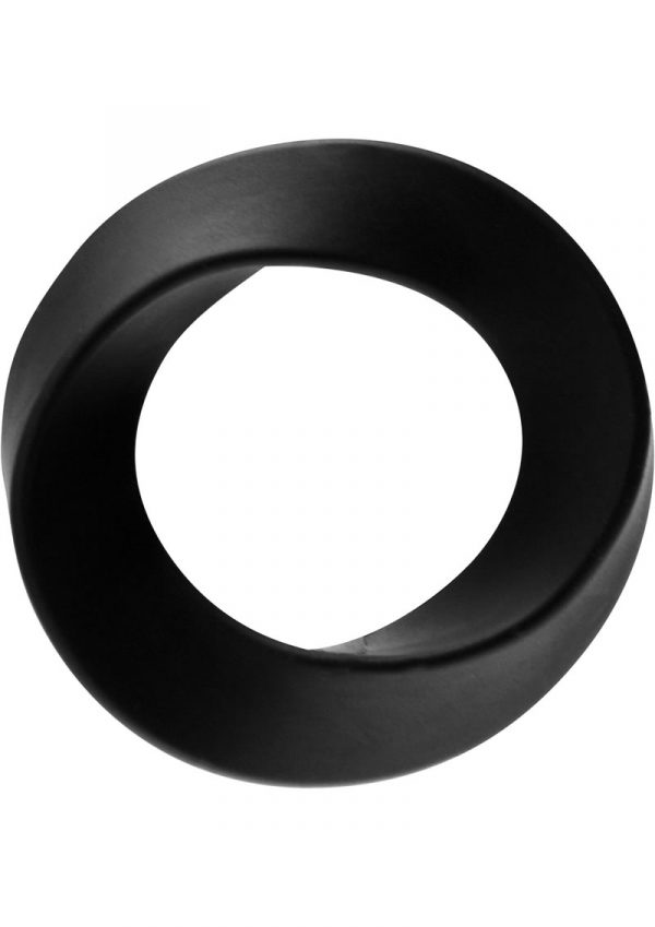 Rock Rings The Hellfire Silicone Cockring Black Large