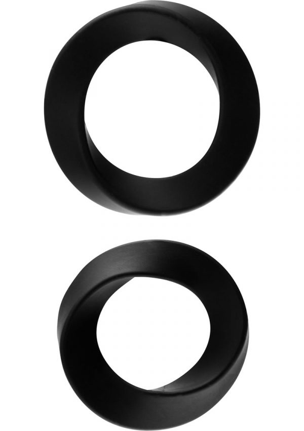 Rock Rings Hellfire 2 Silicone Cockrings Black