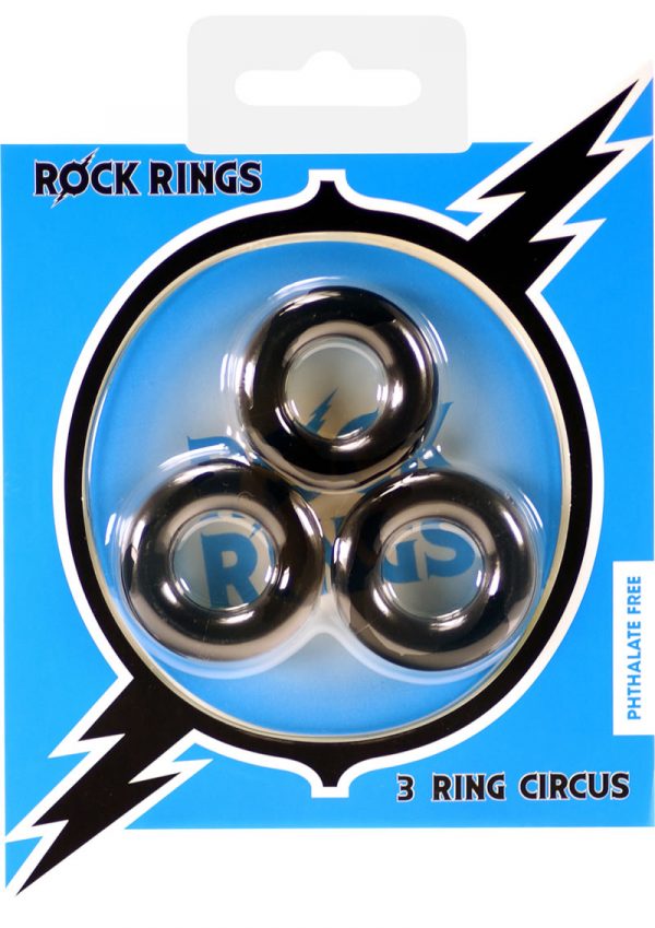 Rock Rings 3 Ring Circus Waterproof Black
