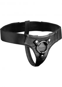 Strap U Domina Wide Band Strap On Harness Black