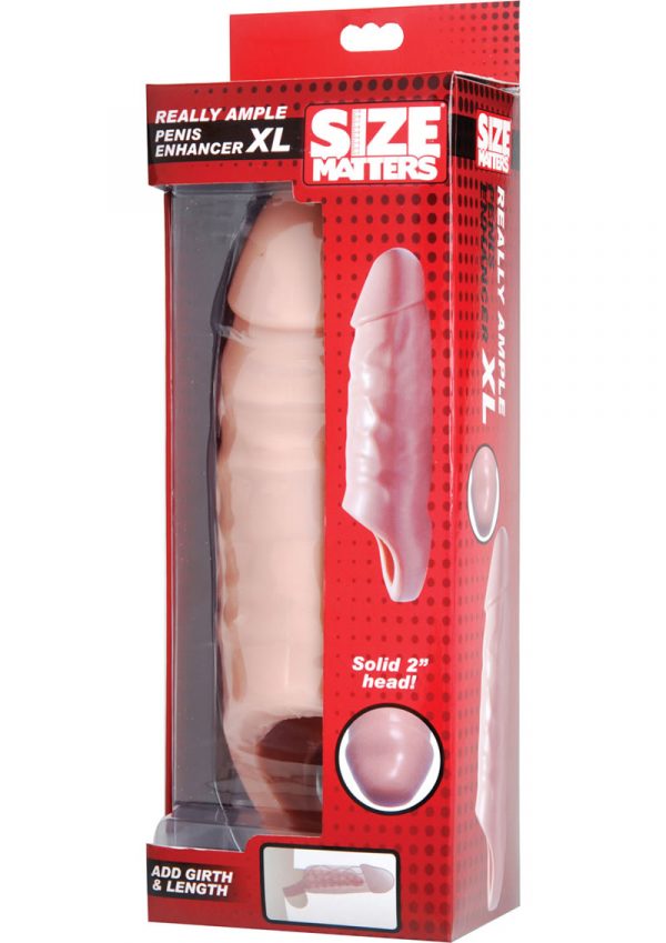 Size Matters Really Ample XL Penis Enhancer Flesh 6 Inch