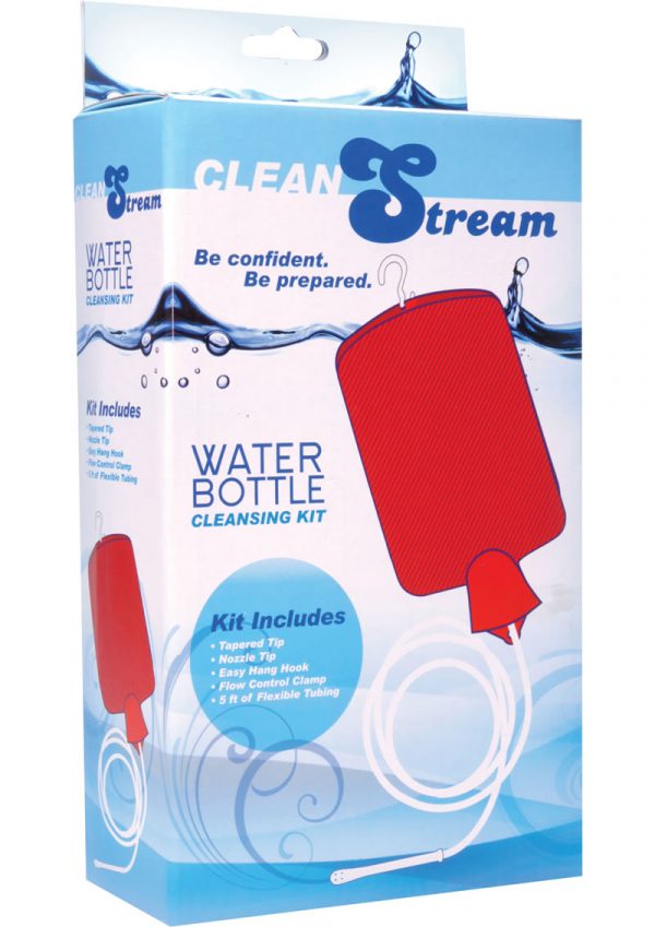 Clean Stream Water Bottle Cleansing Kit Red Holds 2 Quart