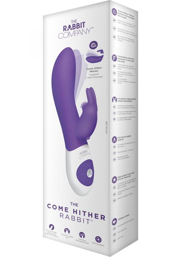 The Come Hither Silicone Rabbit Waterproof Purple