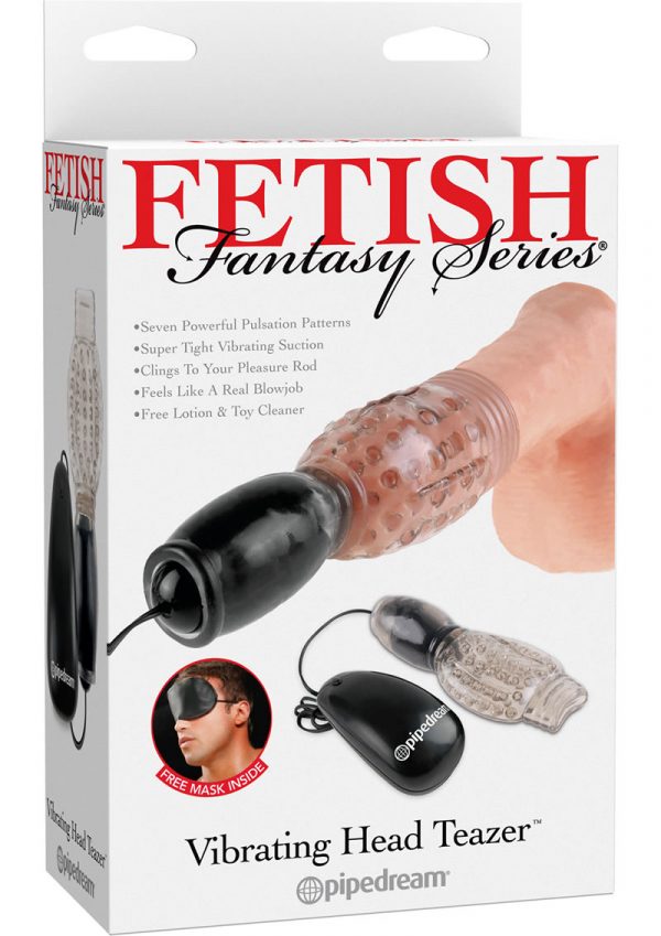 Fetish Fantasy Series Vibrating Head Teazer Wired Remote Control Clear