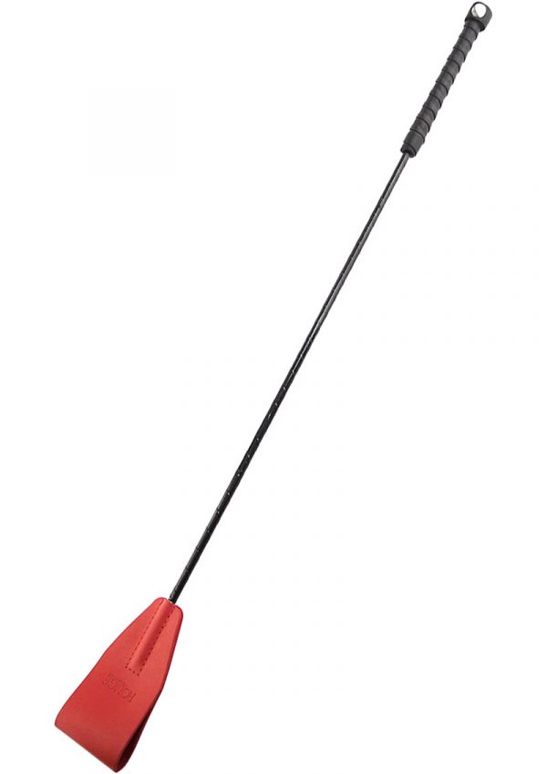 Rouge Leather Riding Crop Red
