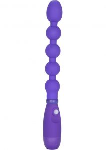 Booty Call Booty Bender Silicone Beaded Anal Probe Waterproof Purple 7 Inch