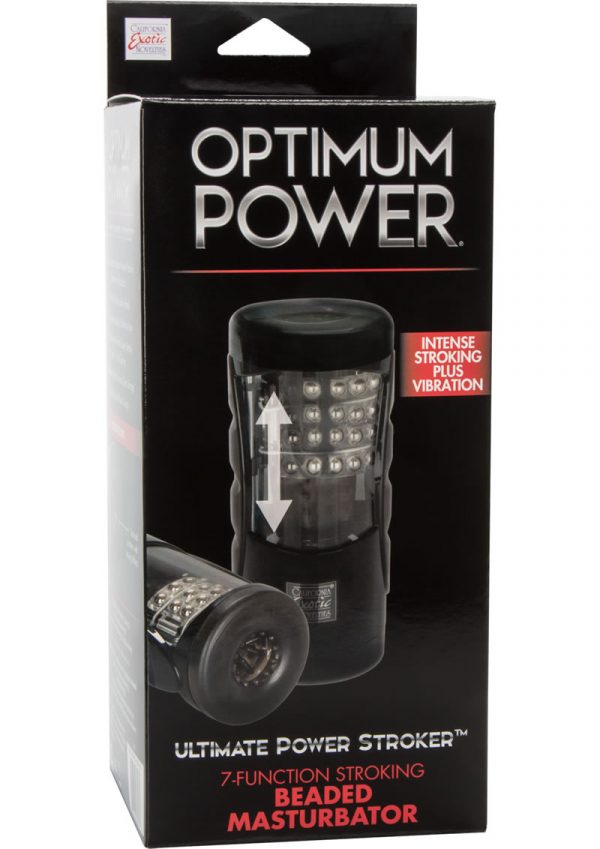 Optimum Power Ultimate Power Stroker Multifunction Beaded Masturbator 8.5 Inch