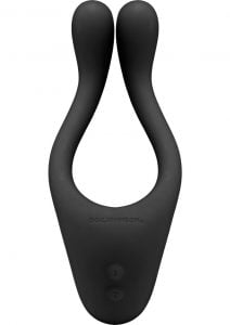 Tryst Rechargeable Multi Erogenous Zone Silicone Massager Waterproof Black