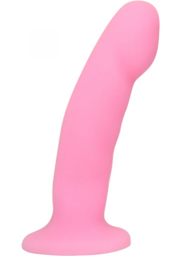 Luxe Cici Silicone Dildo Splashproof Pink 6.5 Inch