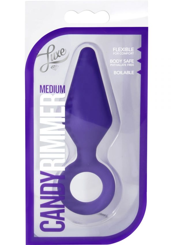 Luxe Candy Rimmer Silicone Anal Medium Purple