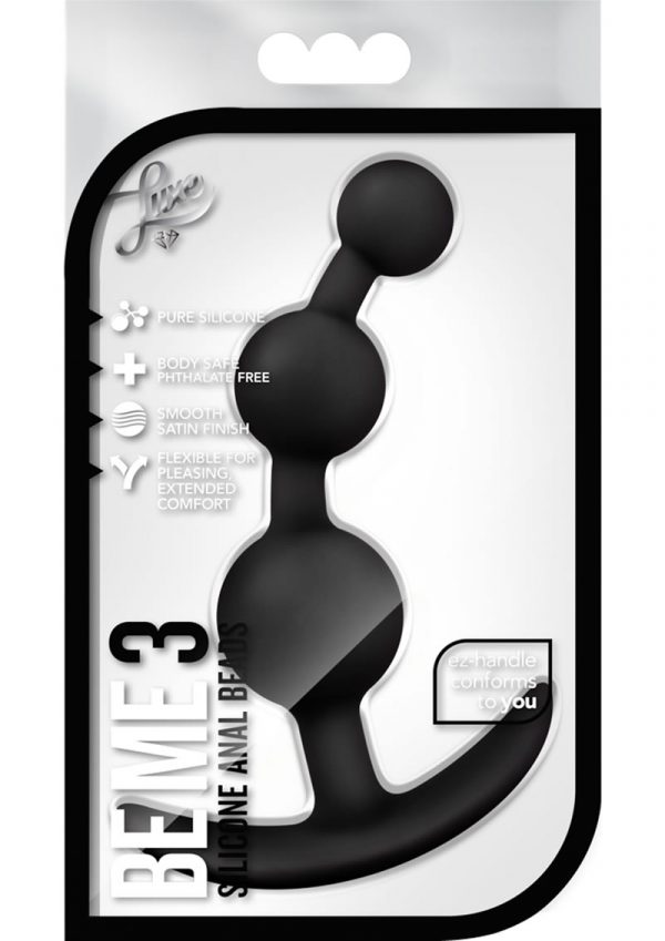 Luxe Be Me 3 Anal Silicone Black