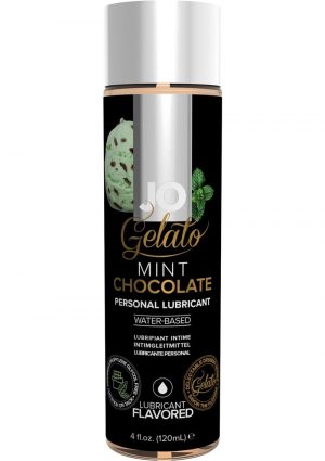 Jo Gelato Water Based Personal Lubricant Mint Chocolate 4 Ounce Bottle