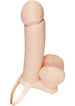 Get It On Inflatable Strap On Penis Waterproof 21 Inch