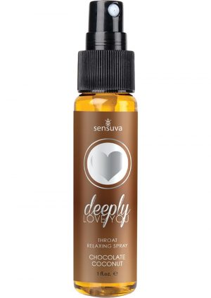 Deeply Love You Throat Relaxing Spray Chocolate Coconut 1 Fl Oz