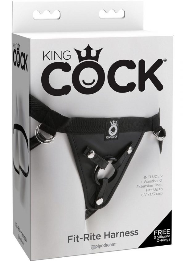 King Cock Fit-Rite Harness Black