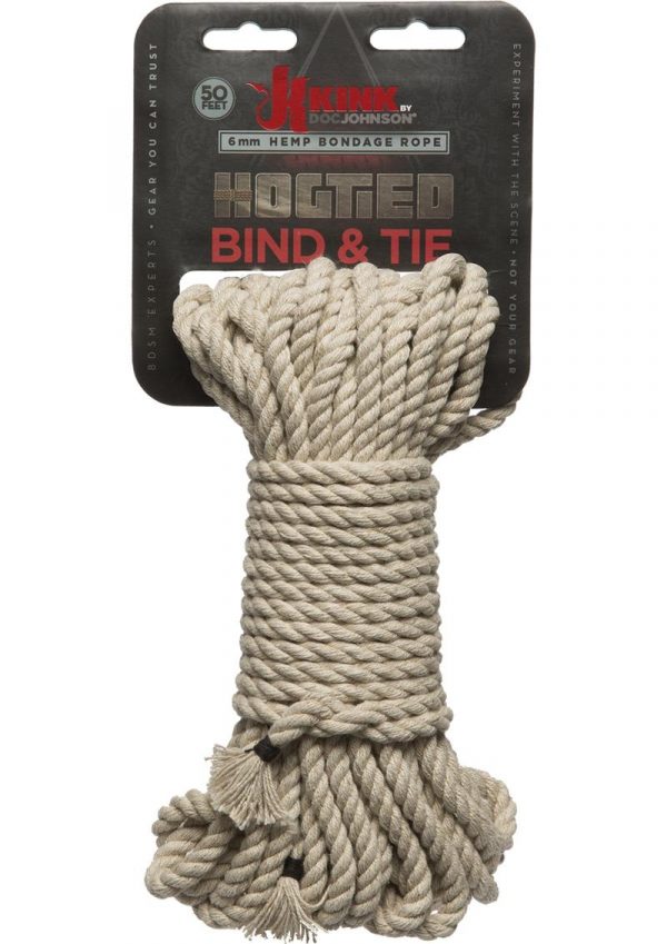 Kink Hogtied Bind and Tie Hemp Bondage Rope 50 Feet