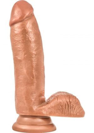Loverboy Manny the Fireman Realistic Dildo Brown 7 Inch
