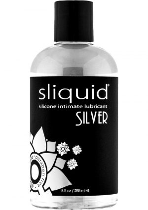 Sliquid Silver Silicone Intimate Lubricant 100% Vegan Waterproof 8.5 Ounce