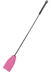 Rouge Leather Riding Crop Pink